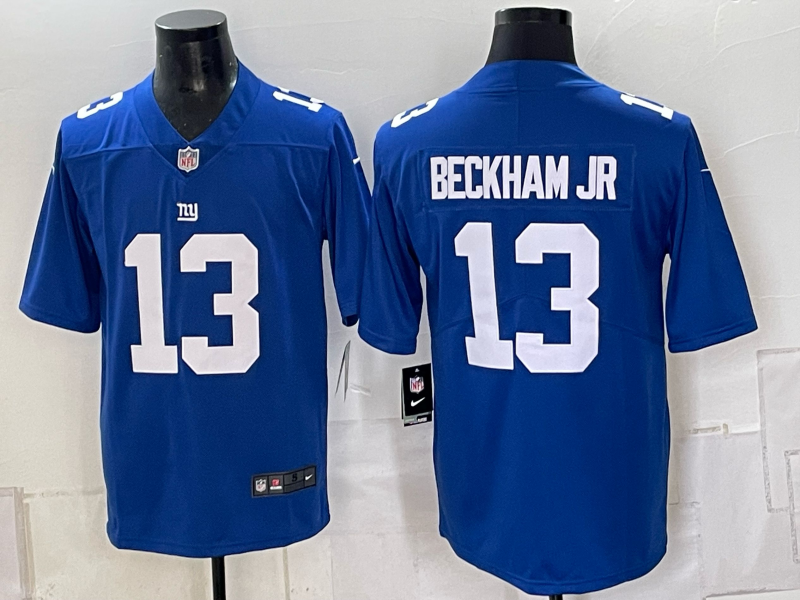 Men New York Giants #13 Beckham Jr blue Nike 2026 NFL Game Jersey 0931003